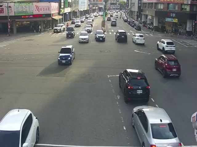 台中市道路 五權西路/文心路(右側車流往南屯交流道),Wuquan W. Rd./Wenxin Rd. (Right side Traffic flow to Nantun Interchange)即時影像