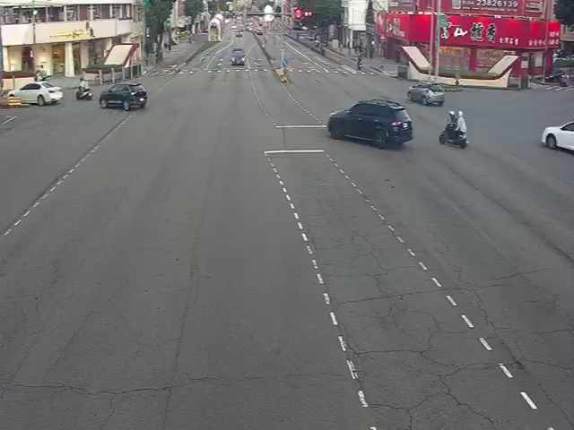 台中市道路 臺灣大道/民權路(右側車流往台中車站),Taiwan Blvd/Minquan Rd (Right side Traffic flow to Taichung Station)即時影像