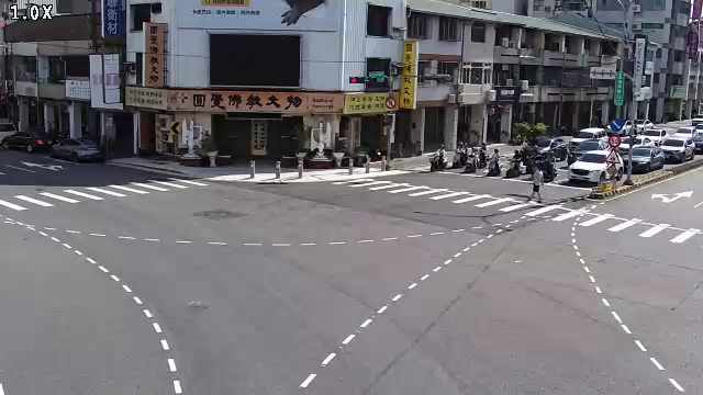 台中市道路 五權西路/五權路(右側車流往南屯交流道) ),Wuquan W. Rd/Wuquan Rd(Right side Traffic flow to Nantun Interchange)即時影像