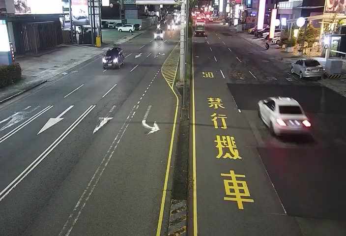 台中市道路 五權西路/益豐路(右側車流往南屯交流道),Wuquan W. Rd/Wenxin Rd (Right side Traffic flow to Nantun Interchange)即時影像