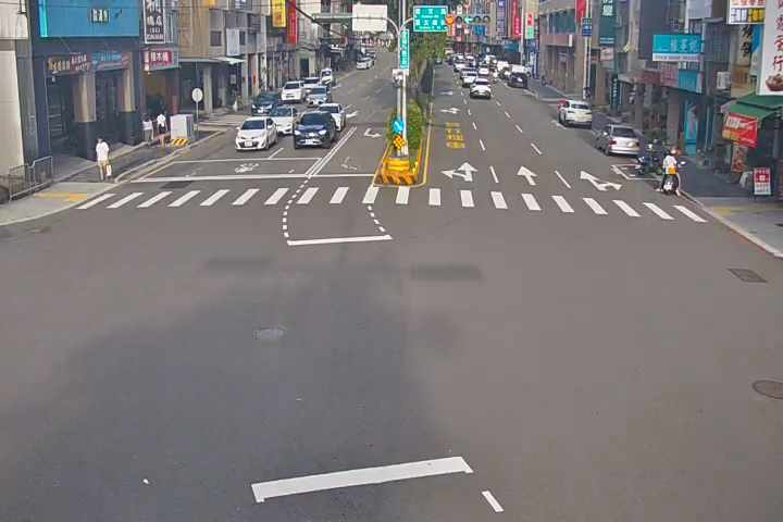 台中市道路 五權西路/惠文路(右側車流往文心路),Wuquan W. Rd./Huiwen Rd. (Right side Traffic flow to Wenxin Rd. )即時影像