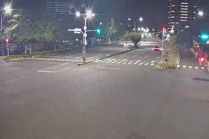 台中市道路 市政路/河南路(右側車流往環中路),Shizheng Rd./,Henan Rd. (Right side Traffic flow to Huanzhong Rd.)即時影像