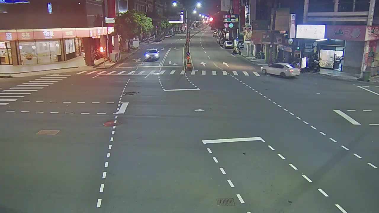 台中市道路 青海路/河南路(右側車流往文心路) Qinghai Rd./Henan Rd. (Right side Traffic flow to Wenxin Rd.)即時影像