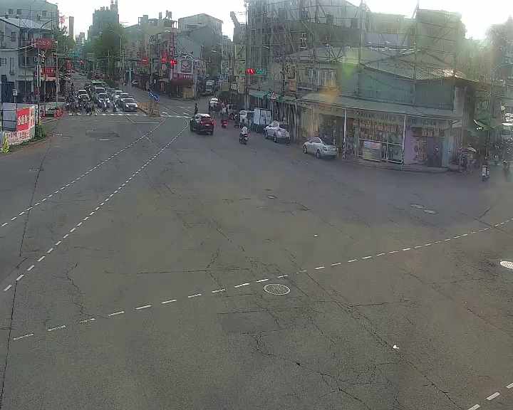 台中市道路 建成路/忠孝路(右側車流往大智路)  Jiancheng Rd/ Zhongxiao Rd (Right side Traffic flow to  Dazhi Rd)即時影像