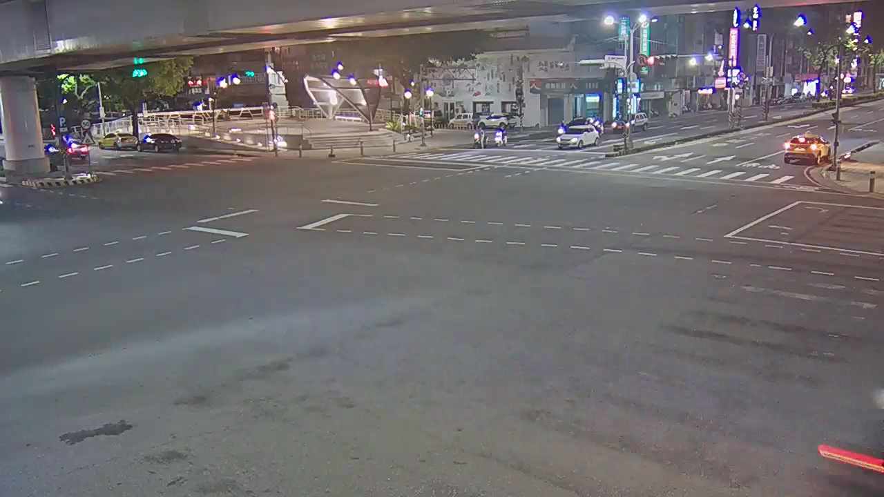 台中市道路 中清路/文心路(右側車流往進化北路),Zhongqing Rd/Wenxin Rd (Right side Traffic flow to Jinhua N. Rd)即時影像