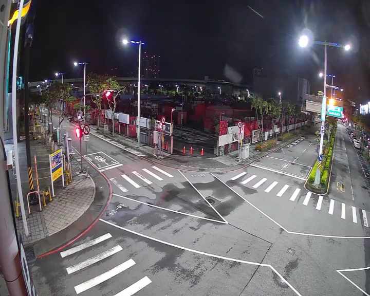 台中市道路 敦富路/敦富二街(右側車流往松竹路),Dunfu Rd / Dunfu Second Street (Right side Traffic flow to Songzhu Rd)即時影像