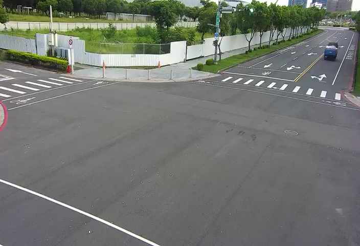 台中市道路 中科路/經貿五路(右側車流往環中路)Zhongke Rd./Jingmao 5th Rd.((Right side Traffic flow to Huanzhong Rd.)即時影像