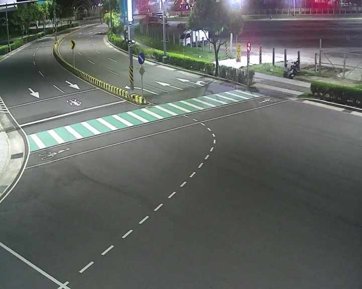 台中市道路 中科路/經貿八路(右側車流往環中路) Zhongke Rd/Jingmao 8th Rd (Right side Traffic flow to Huanzhong Rd)即時影像
