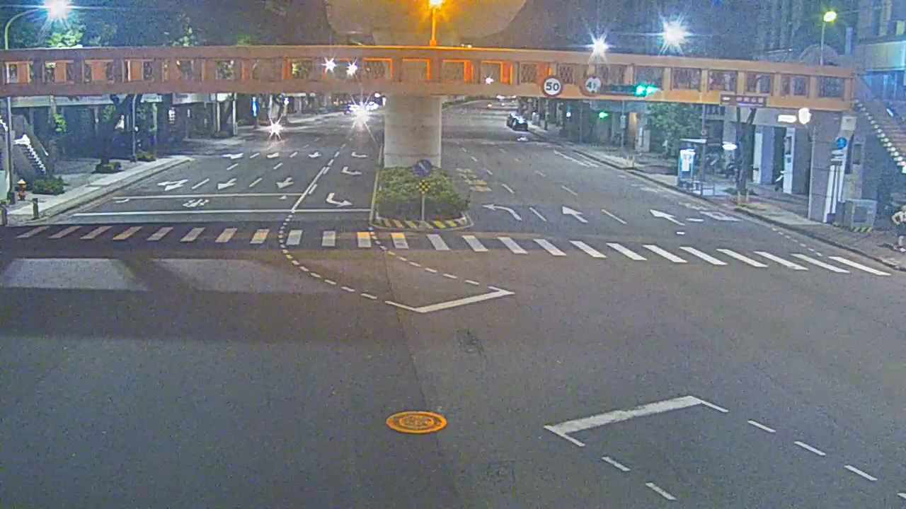 台中市道路 文心路/甘肅路(右側車流往河南路) Wenxin Rd./Gansu Rd. (Right side Traffic flow to Henan Rd.)即時影像