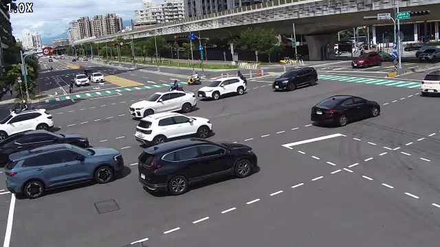 台中市道路 建國北路/文心南路(右側車流往東興路),Jianguo N. Rd./Wenxin S. Rd.(Right side Traffic flow to Dongxing Rd.)即時影像