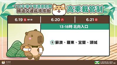 高公局籲國道守速限 端午後兩日國5北向高乘載