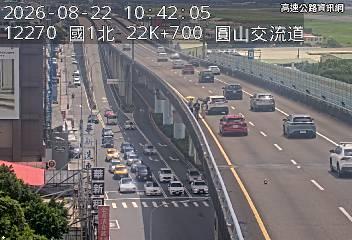 2026-08-22 10:38:00 國1高架北向22.6km=>22.6km 事故 附近歷史影像-1